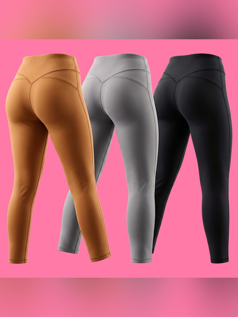 🚺 S/S/S US — Booty-lifting Leggings [NO SCRUNCH] in 3 Different Colors